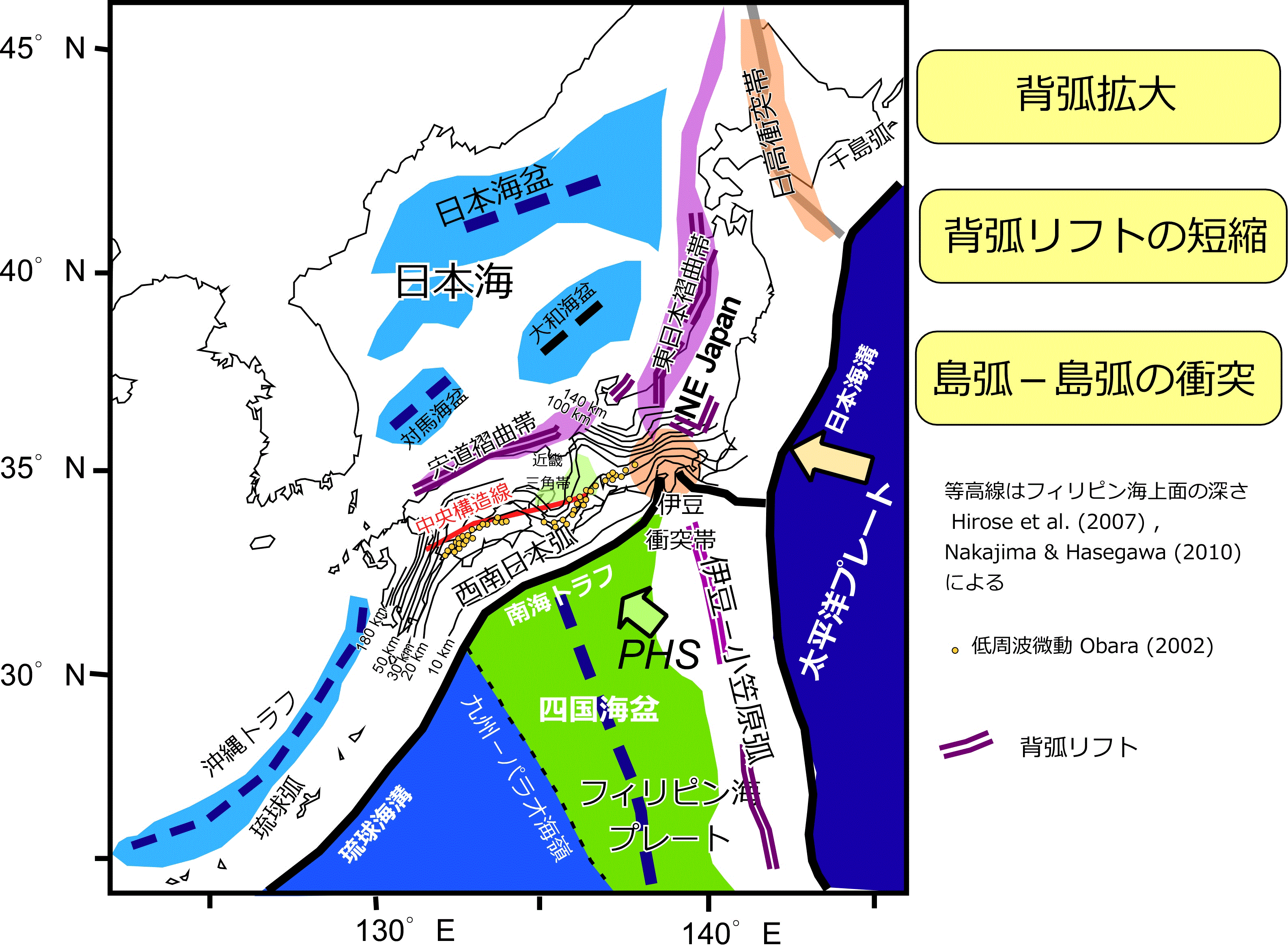 日本列島周辺の地殻変形